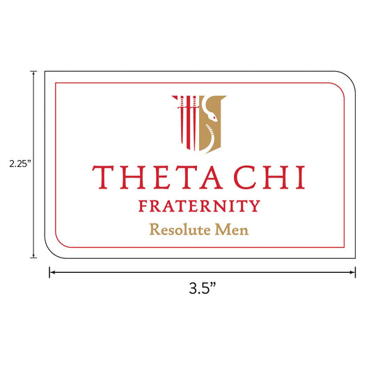Theta Chi Fraternity Sticker Sheet- Brand Focus