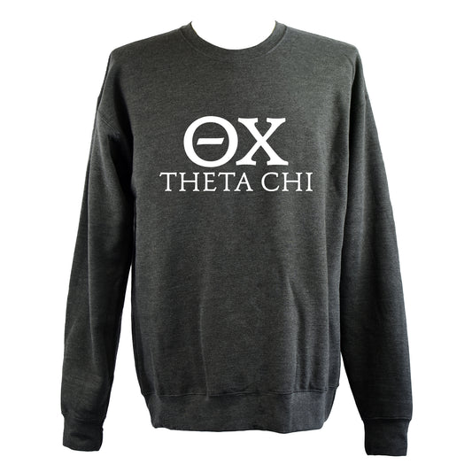 Theta Chi Sweatshirt- Crewneck Fraternity Varsity Letters Design