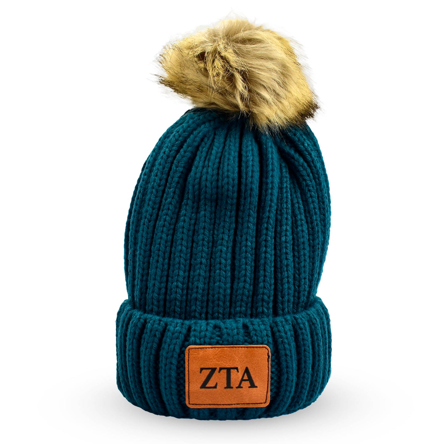 Zeta Tau Alpha Pom Pom Beanie Hat