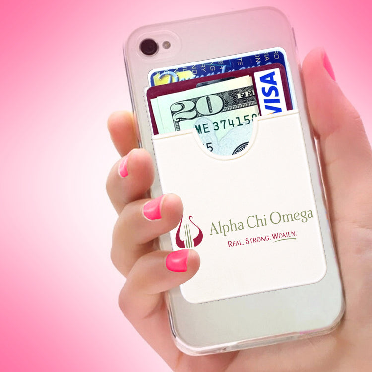 Alpha Chi Omega Adhesive Wallet - Koala Pouch