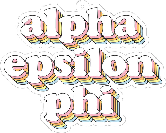 Alpha Epsilon Phi Retro Air Freshener