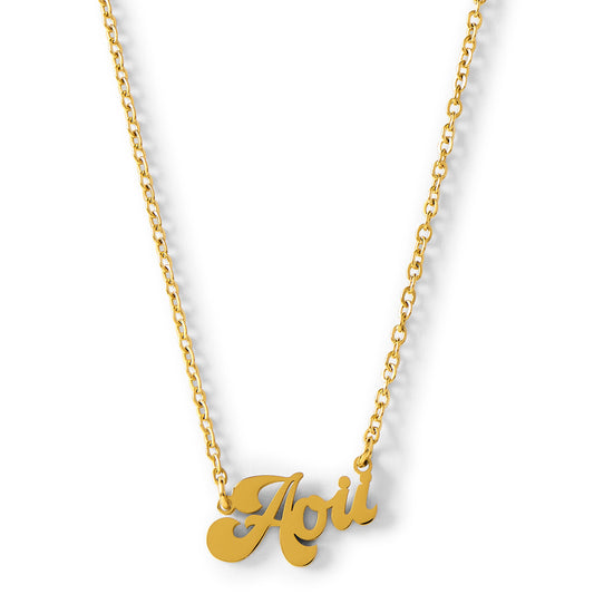 Alpha Omicron Pi Retro Design Necklace