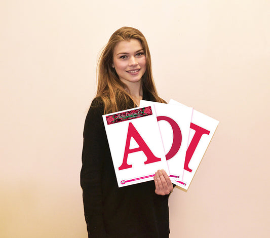 Alpha Omicron Pi <br> Jumbo Letter Decals