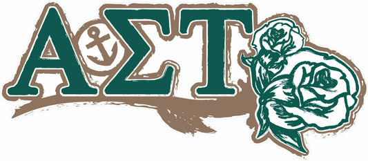 Alpha Sigma Tau <br>11.75 x 5 Laptop Skin/Wall Decal