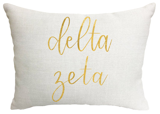 Delta Zeta Throw Pillow