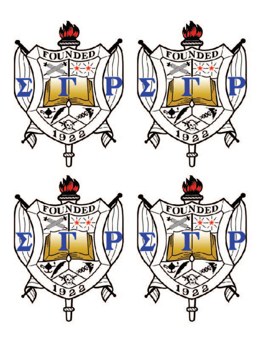 Sigma Gamma Rho Crest Sticker Sheet