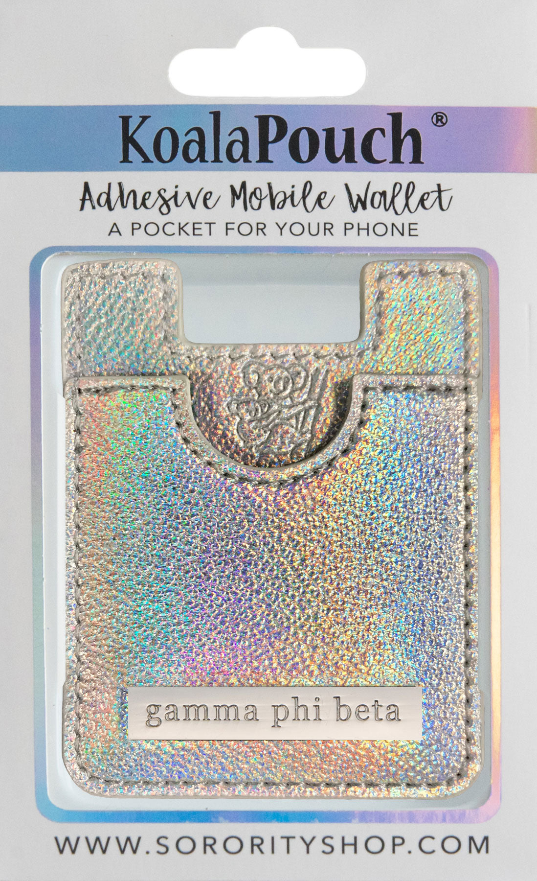 Gamma Phi Beta Glitter Koala Pouch