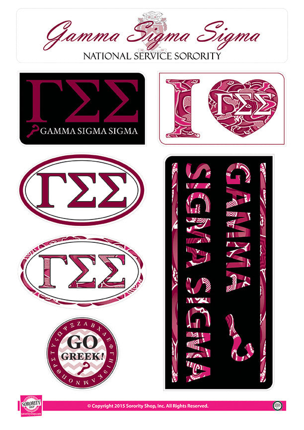 Gamma Sigma Sigma <br> Lifestyle Stickers