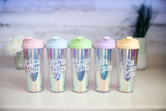 Retro Style Sorority Tumbler