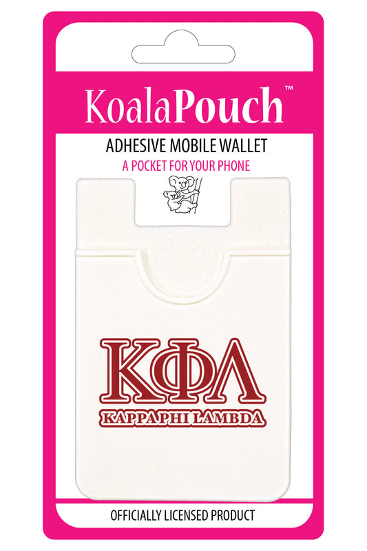 Kappa Phi Lambda Koala Pouch - Greek Letters Design - Phone Wallet