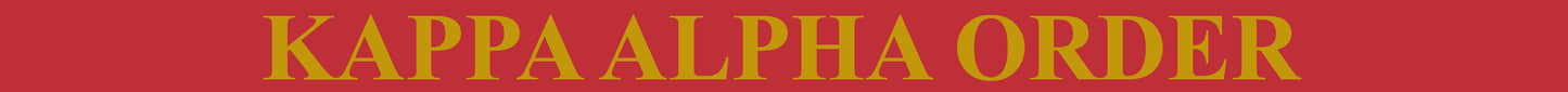 Kappa Alpha Order Sunglass Strap Design - Croakie