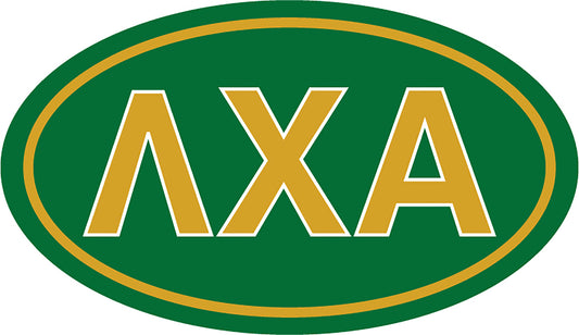 Lambda Chi Alpha Oval Fraternity Car Magnet Set of 2
