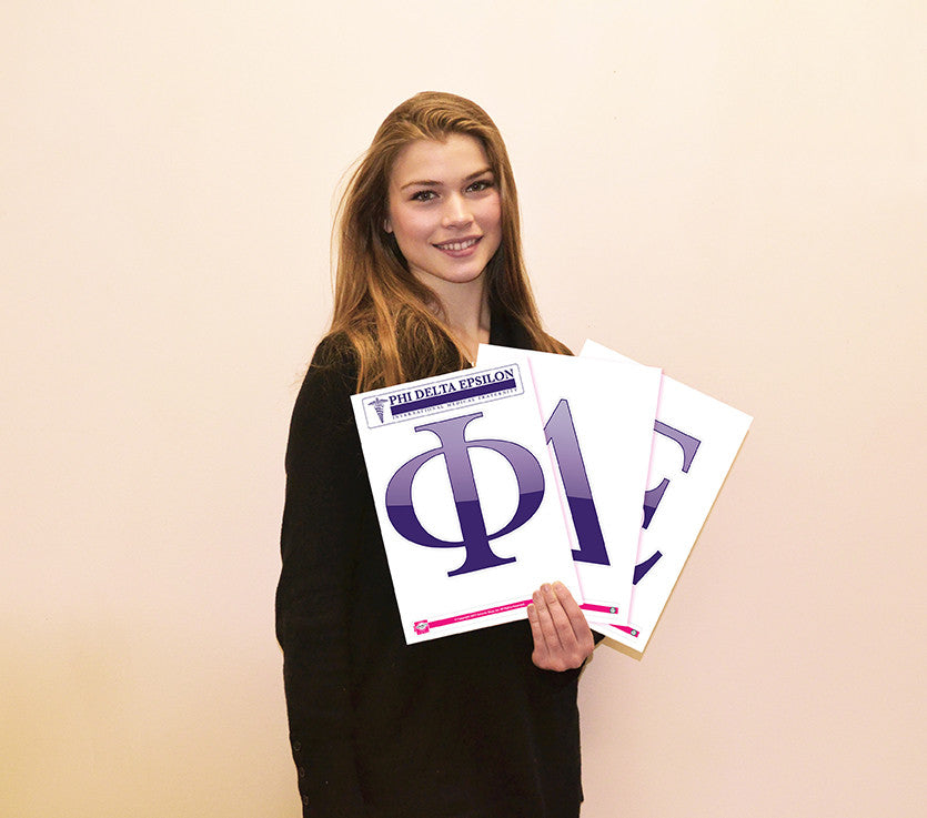 Phi Delta Epsilon <br> Jumbo Letter Decals