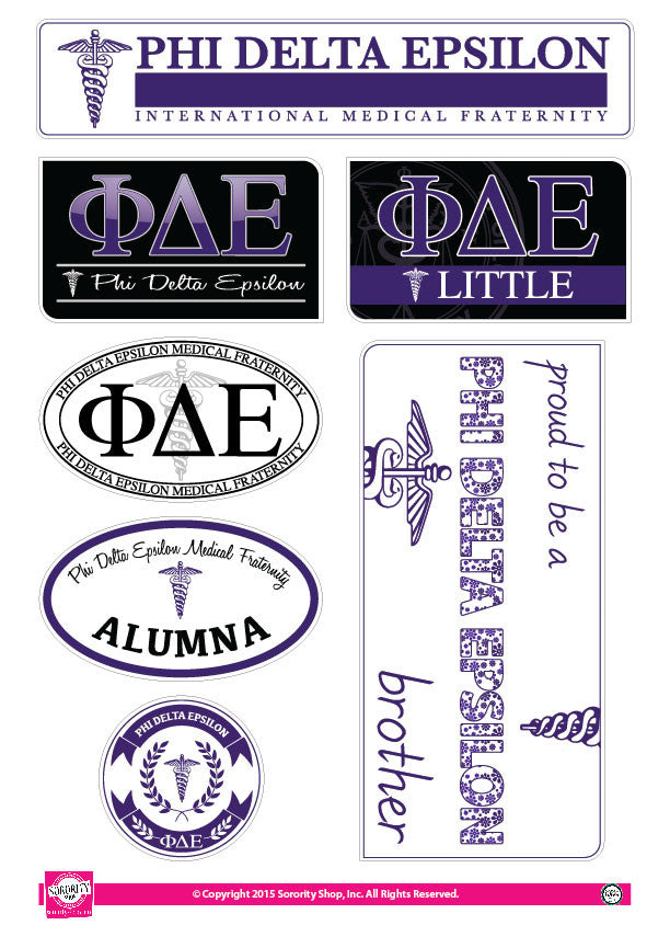 Phi Delta Epsilon <br> Family Stickers
