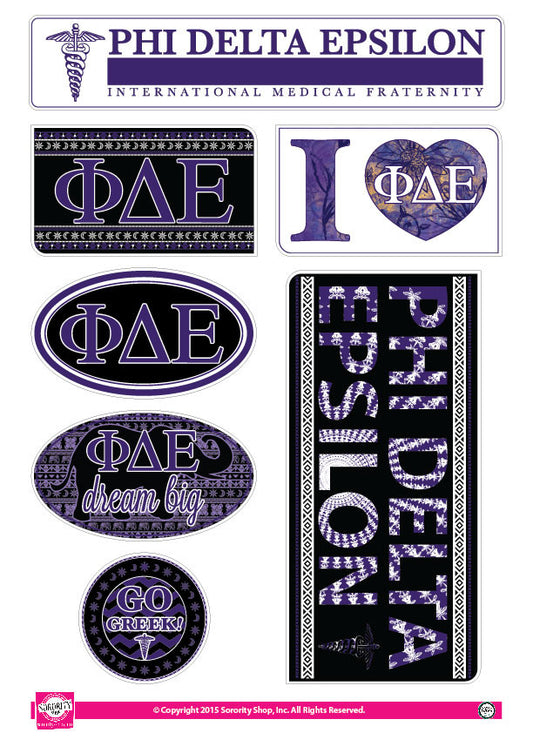 Phi Delta Epsilon <br> Bohemian Stickers