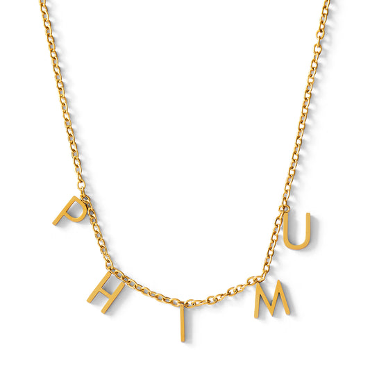 Phi Mu Name Necklace