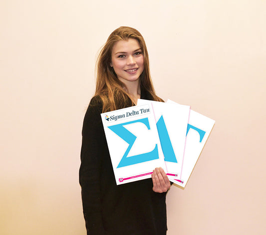 Sigma Delta Tau <br> Jumbo Letter Decals