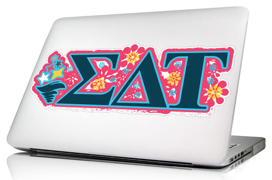 Sigma Delta Tau <br>11.75 x 4.25 Laptop Skin/Wall Decal