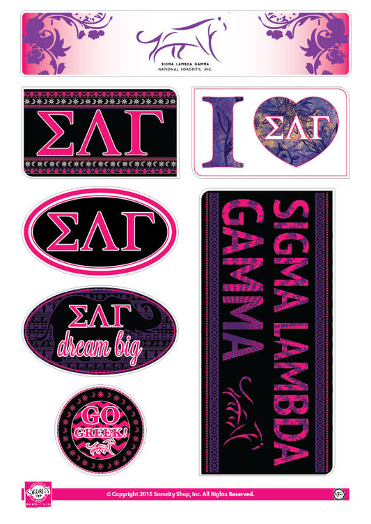 Sigma Lambda Gamma <br> Bohemian Stickers
