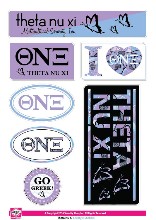 Theta Nu Xi <br> Lifestyle Stickers