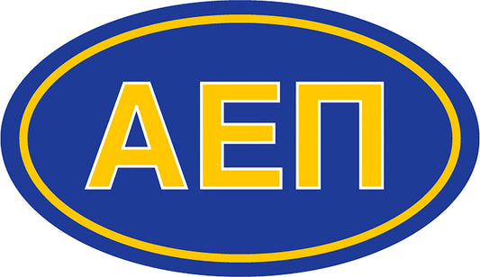 Alpha Epsilon Pi Oval Fraternity Car Magnet Set of 2