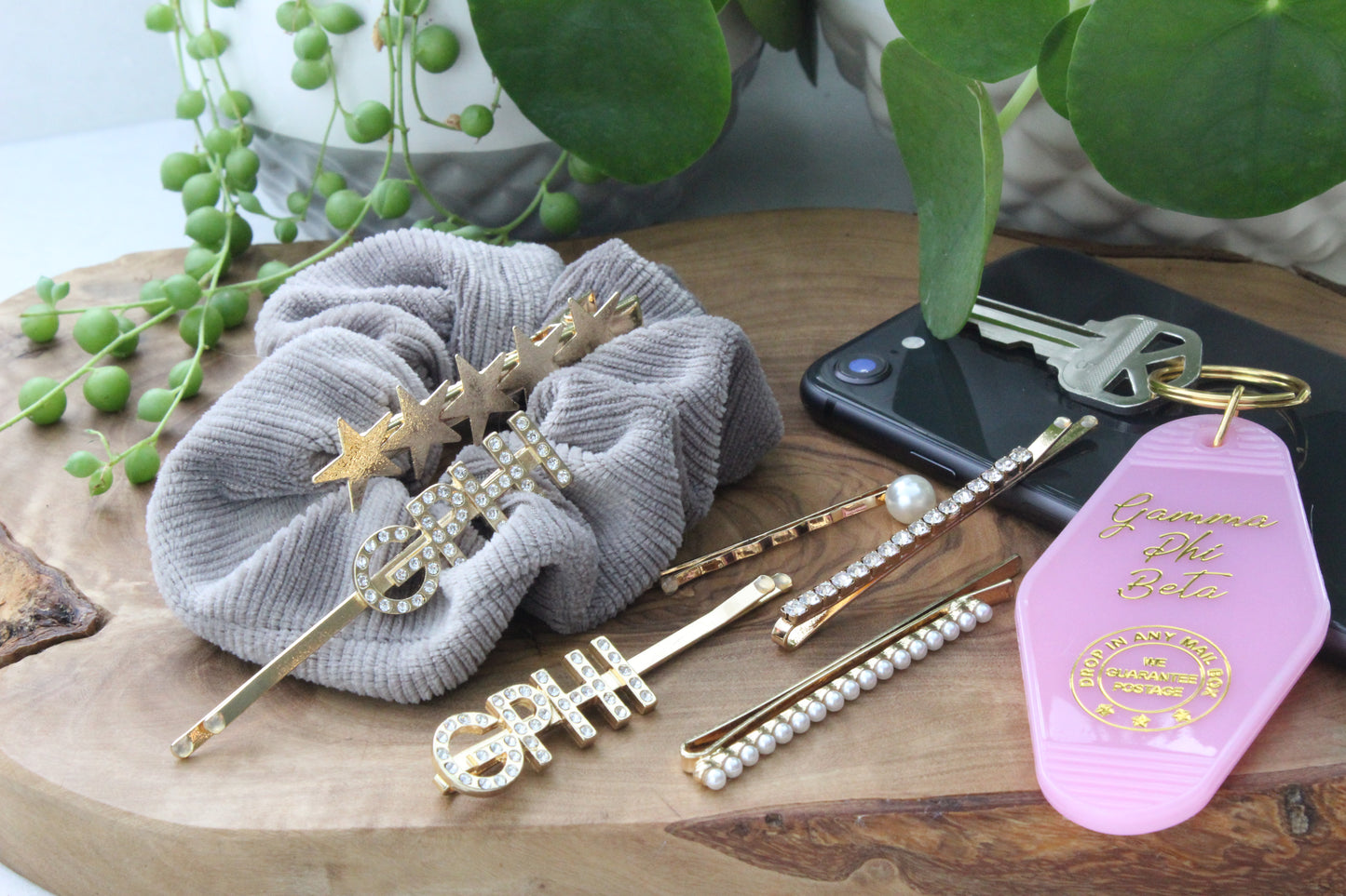 Gamma Phi Beta Sorority Hair Clips