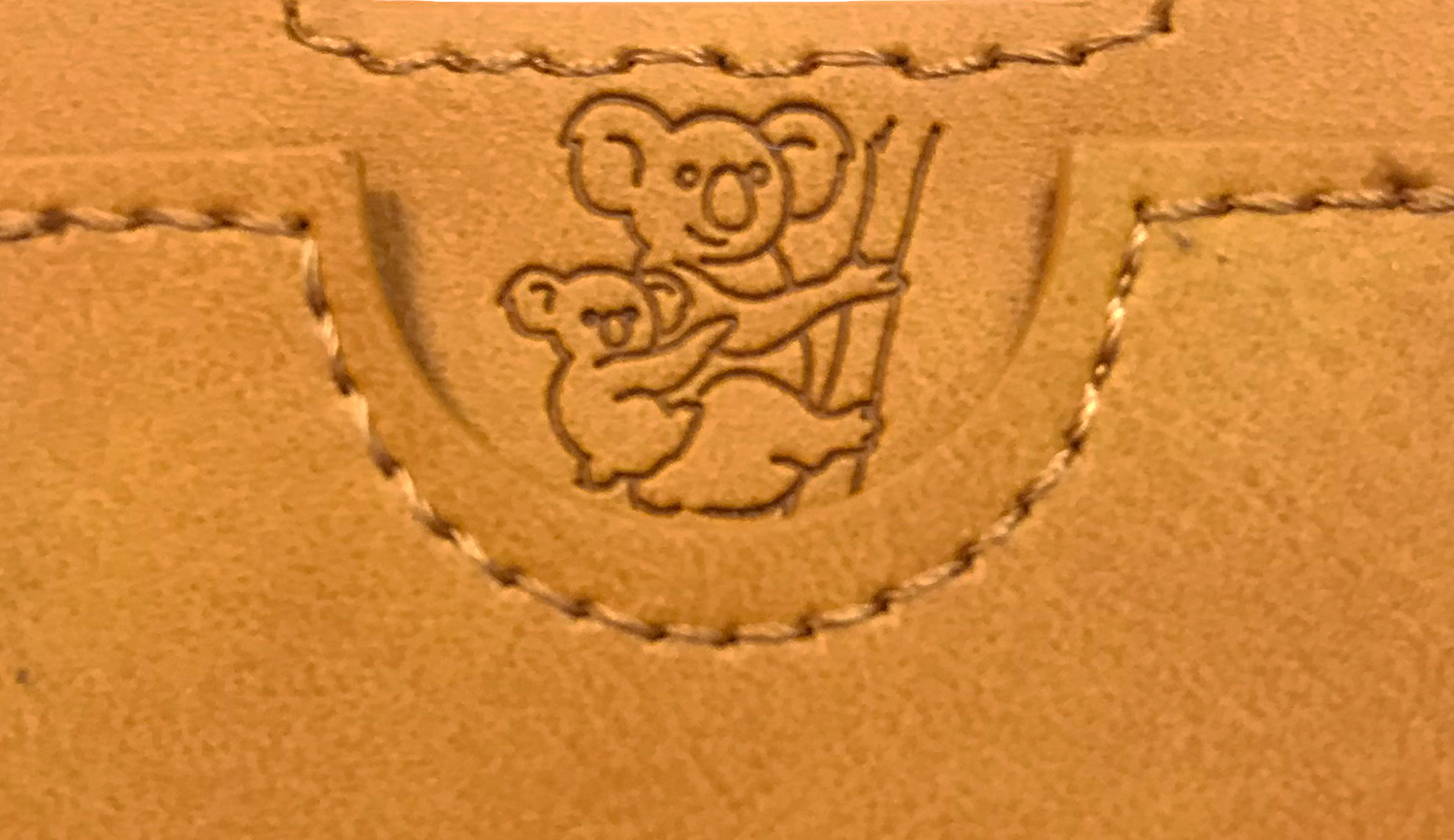 Leather Style Koala Pouch