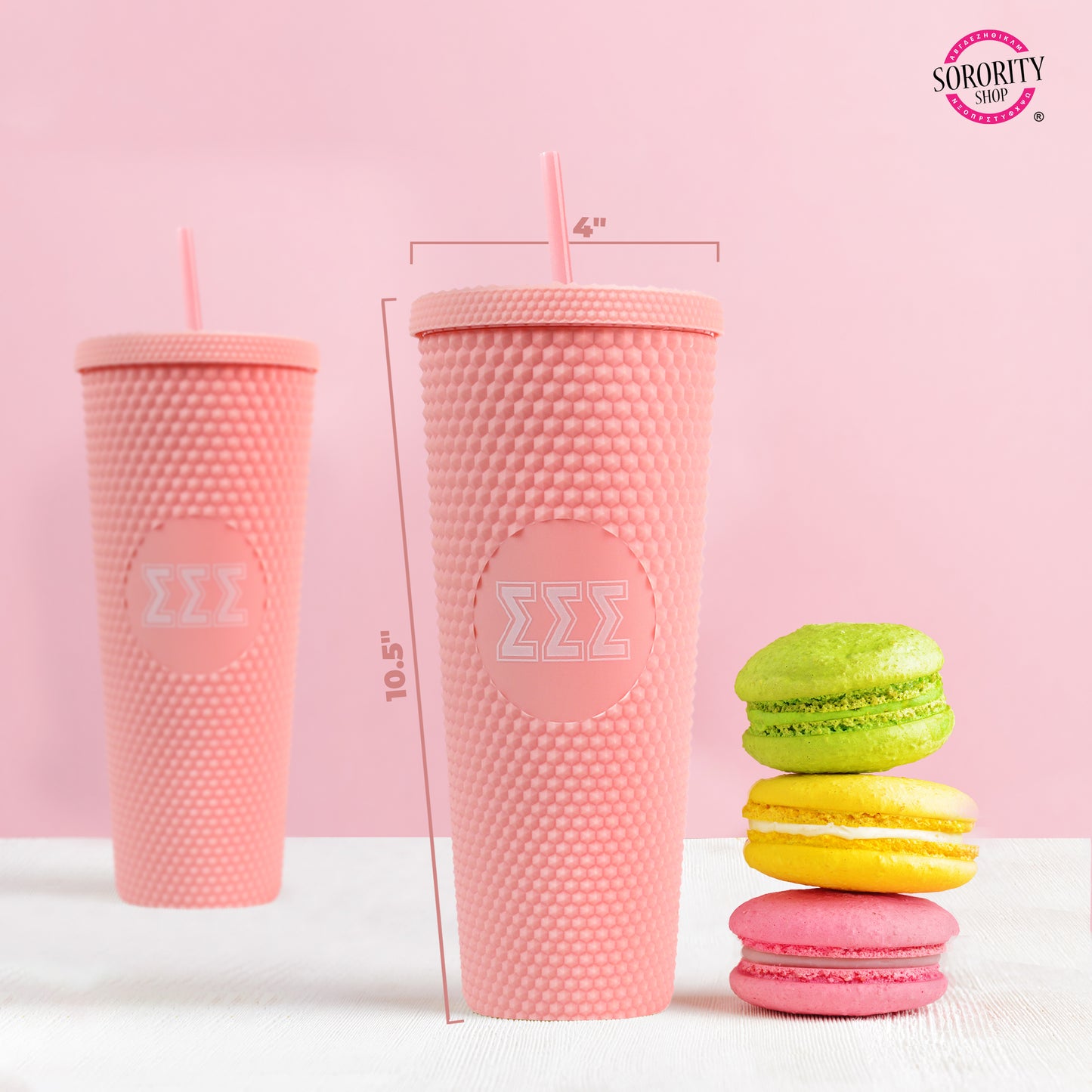 Tri Delta Studded Tumbler
