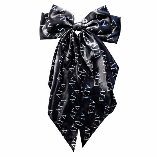 Alpha Gamma Delta Greek Letters Hair Bow