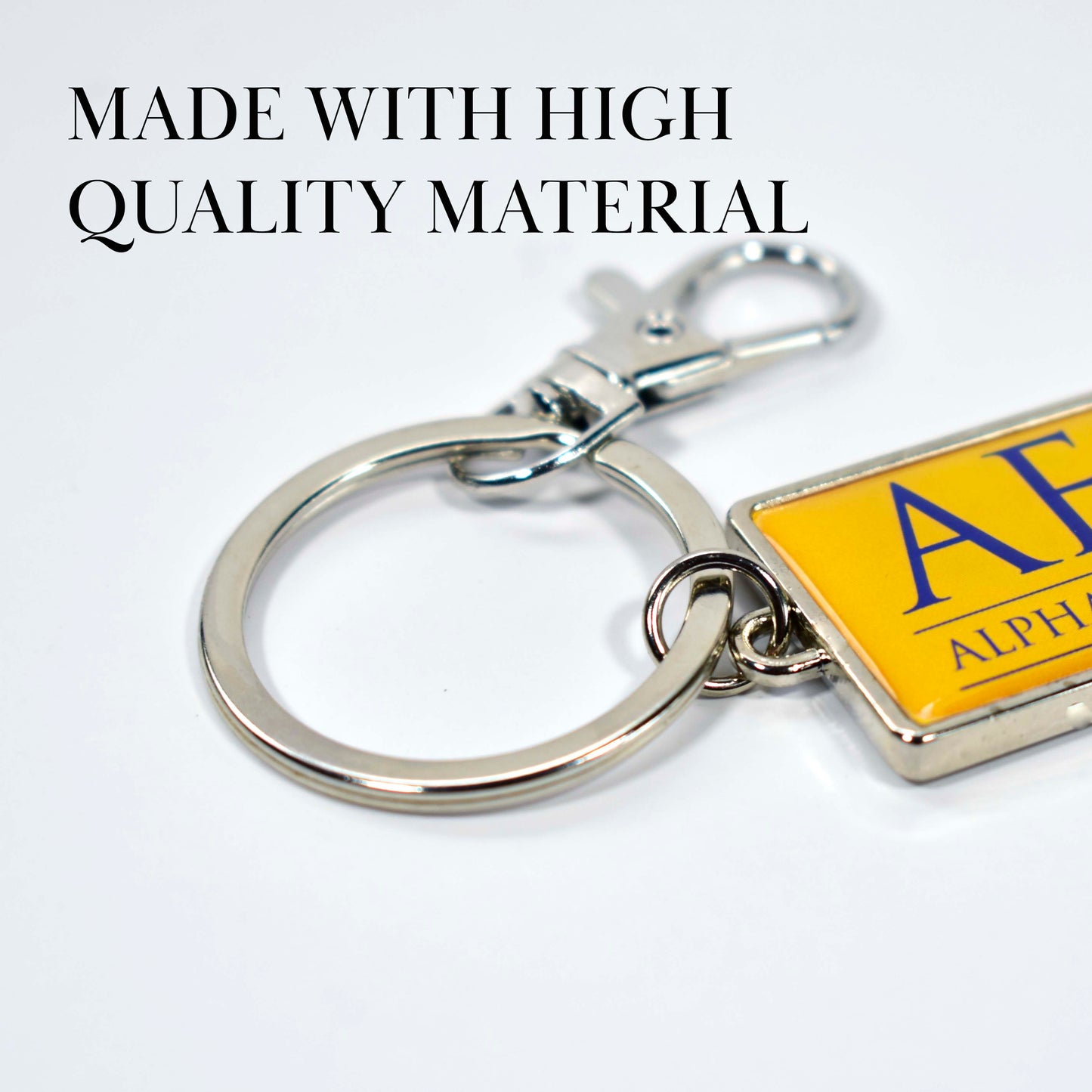 Tau Kappa Epsilon Fraternity Keychain with Flat Bottle Opener