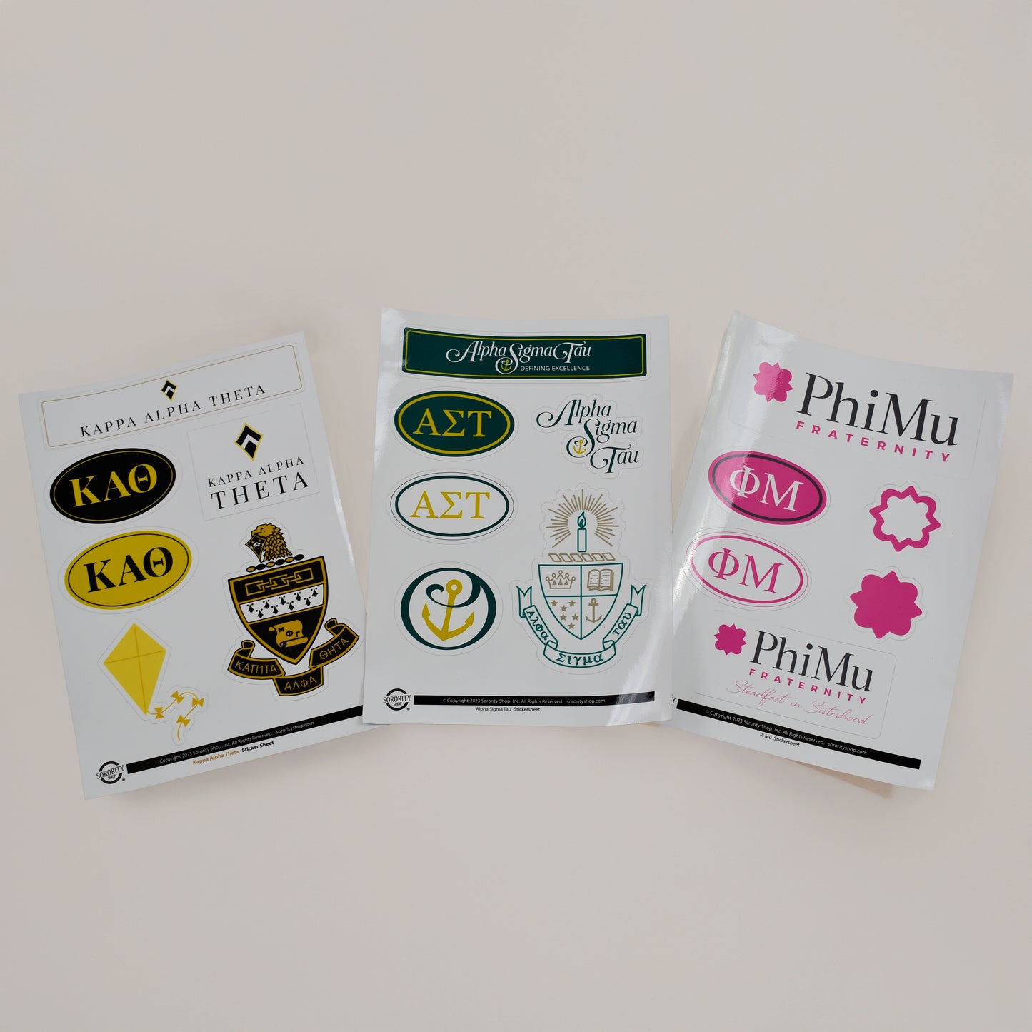 Sigma Alpha Sorority Sticker Sheet- Brand Focus