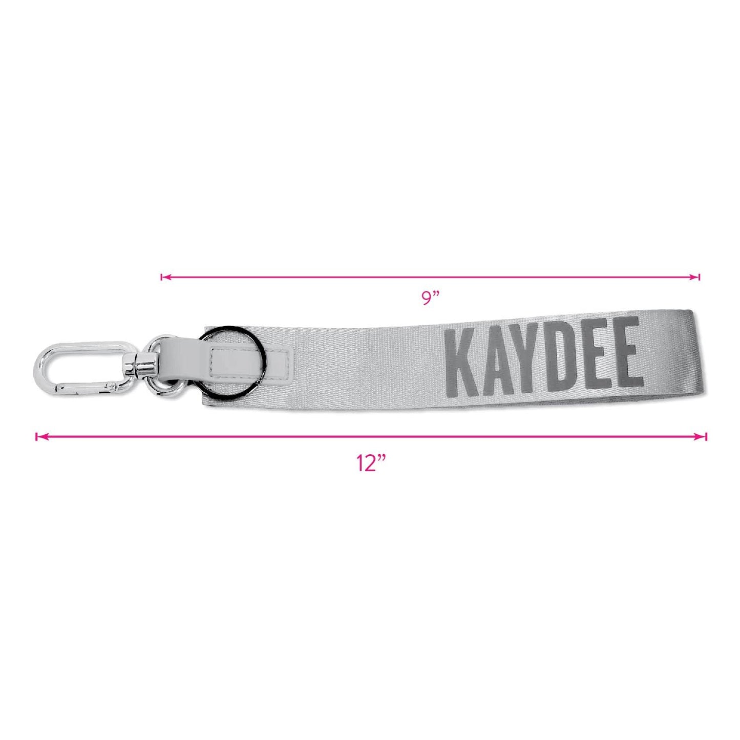 Phi Mu Keychain- Hands-Free Wristlet Lanyard Style