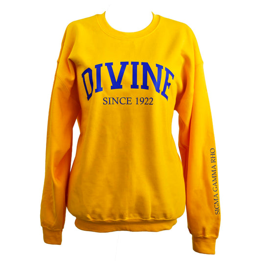Sigma Gamma Rho Sorority Sweatshirt- Divine and Sorority Name Design