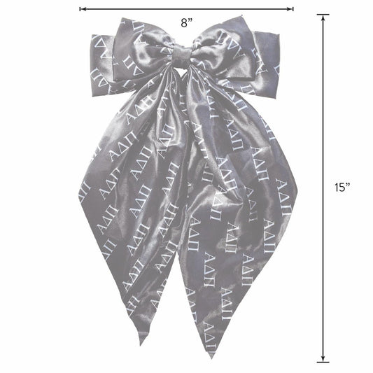 Kappa Alpha Theta Greek Letters Hair Bow