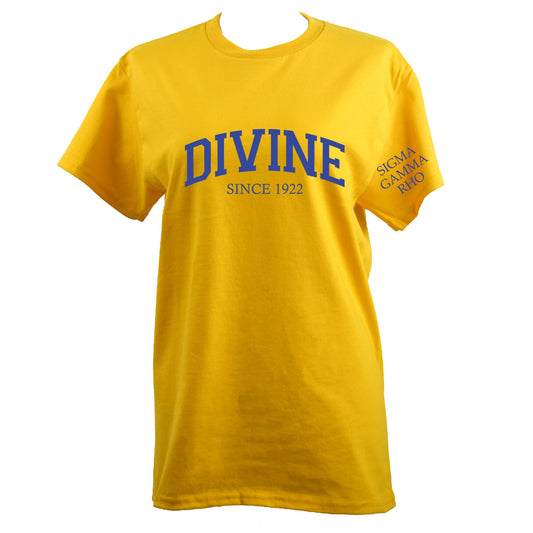 Sigma Gamma Rho Sorority T-Shirt- Divine and Sorority Name Design