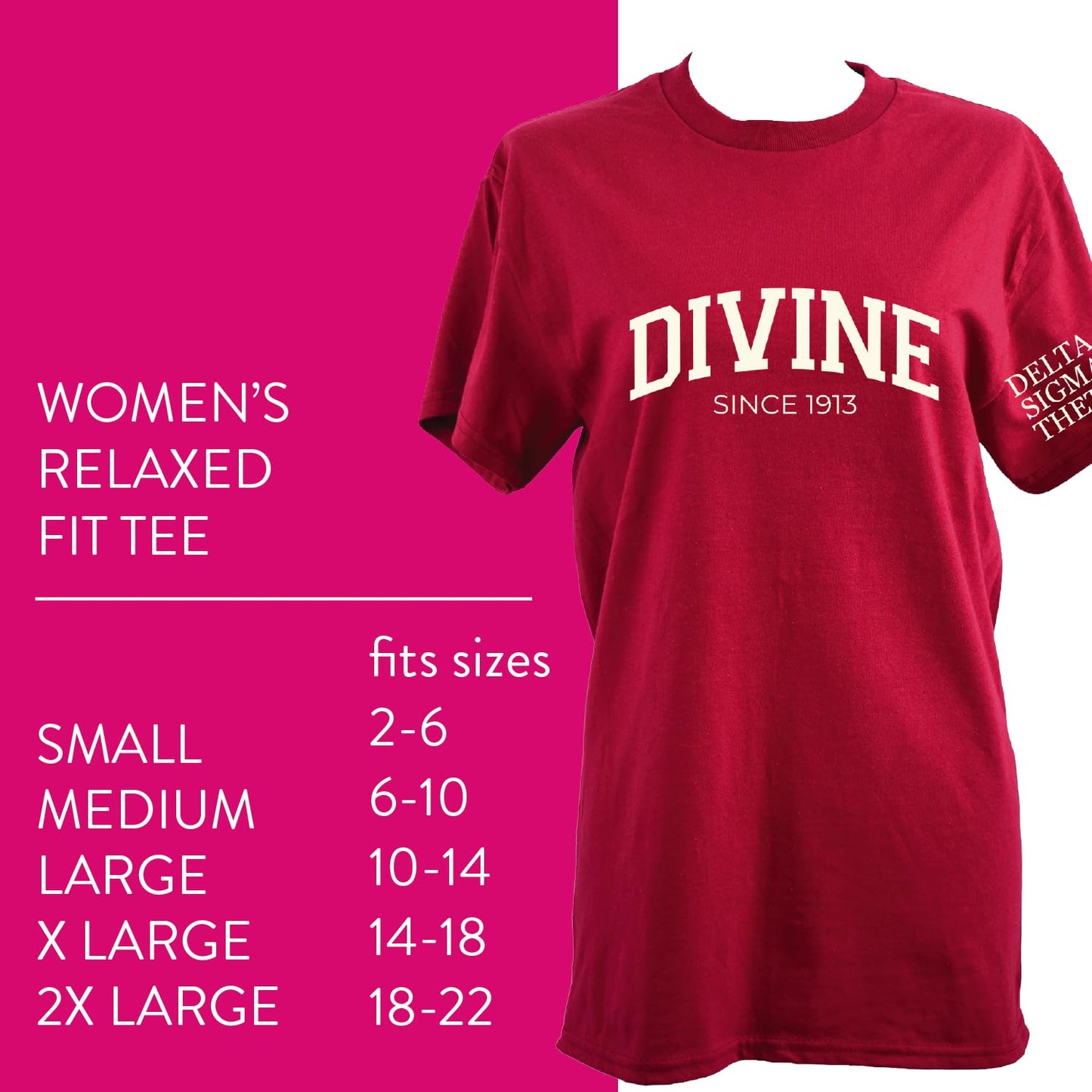 Delta Sigma Theta Sorority T-Shirt- Divine and Sorority Name Design