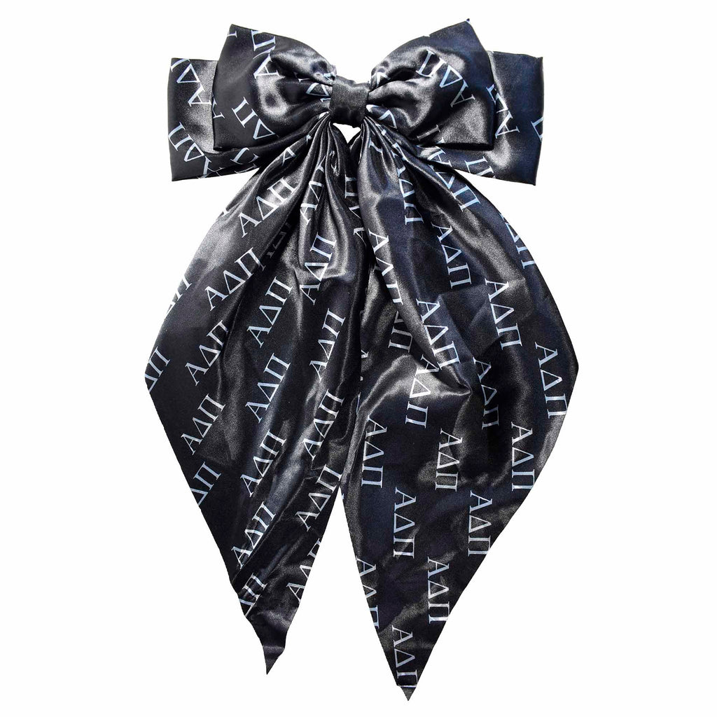 Alpha Delta Pi Greek Letters Hair Bow