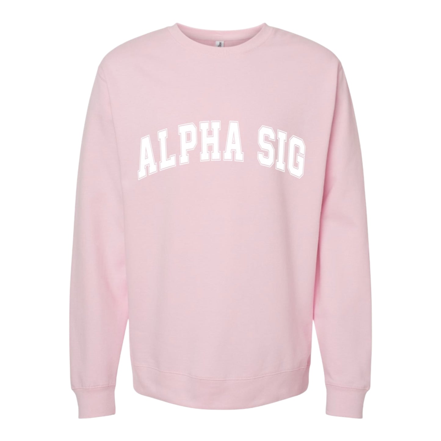 Alpha Sigma Alpha Sweatshirt- Crewneck Varsity Letters Design