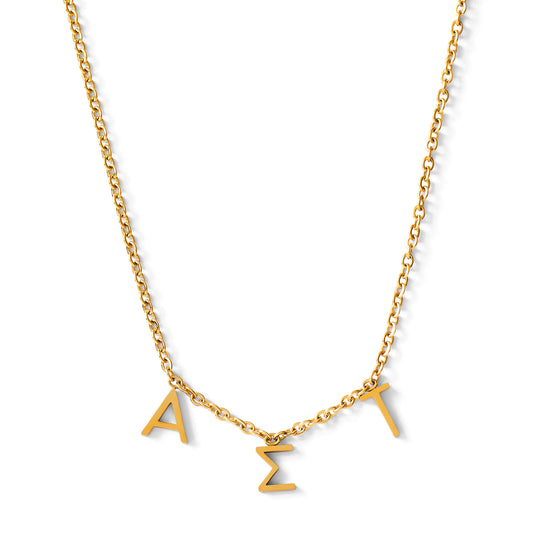 Alpha Sigma Tau Name Necklace