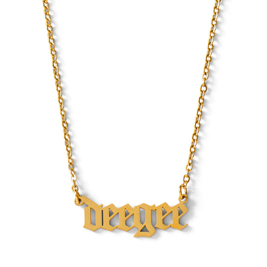 Delta Gamma Old English Style Sorority Necklace