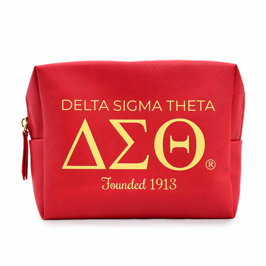 Delta Sigma Theta Makeup Bag- Brand Focus Design