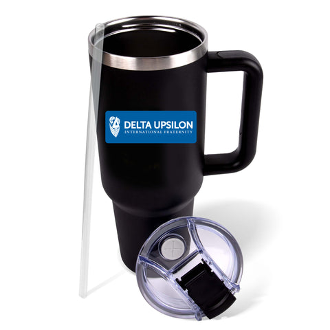 Delta Upsilon Fraternity 40oz Stainless Steel Tumbler with Handle