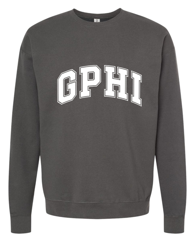 Gamma Phi Beta Sweatshirt- Crewneck Varsity Letters Design