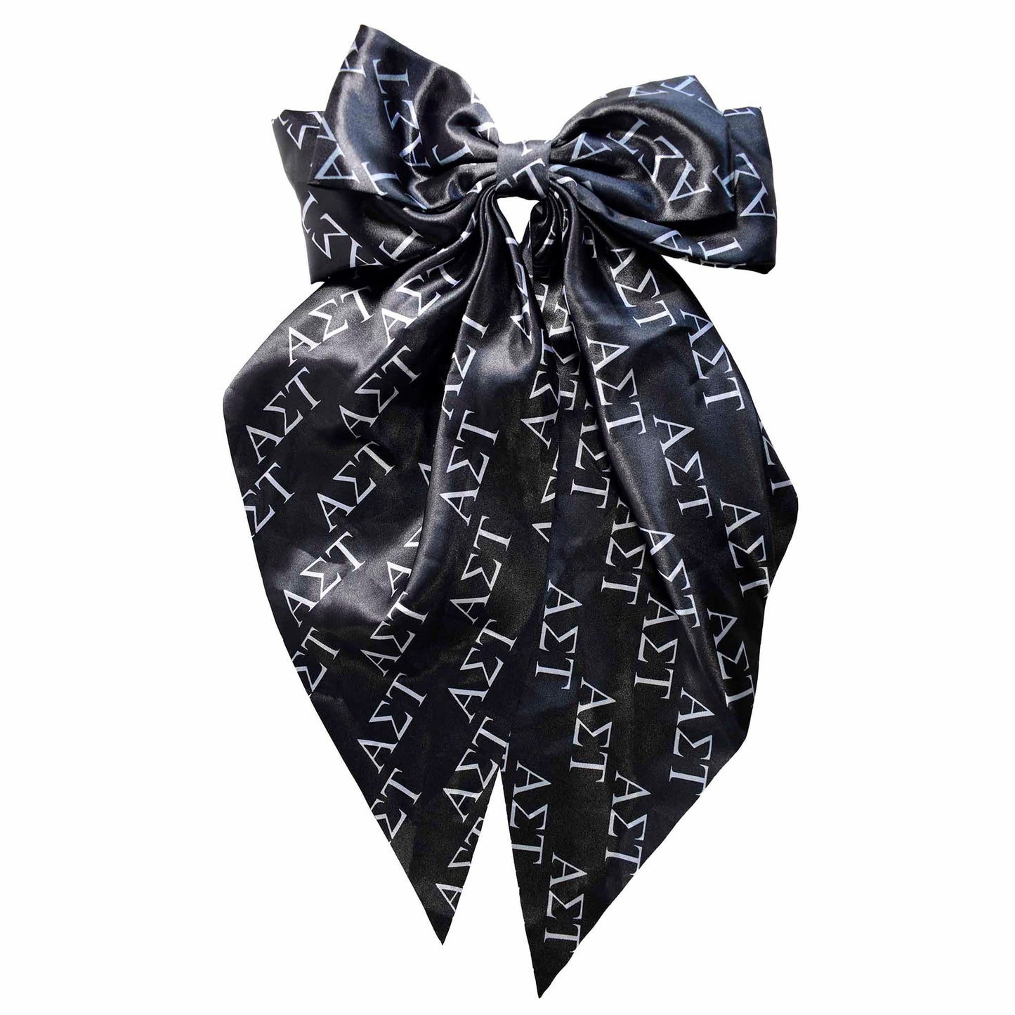 Alpha Sigma Tau Greek Letters Hair Bow
