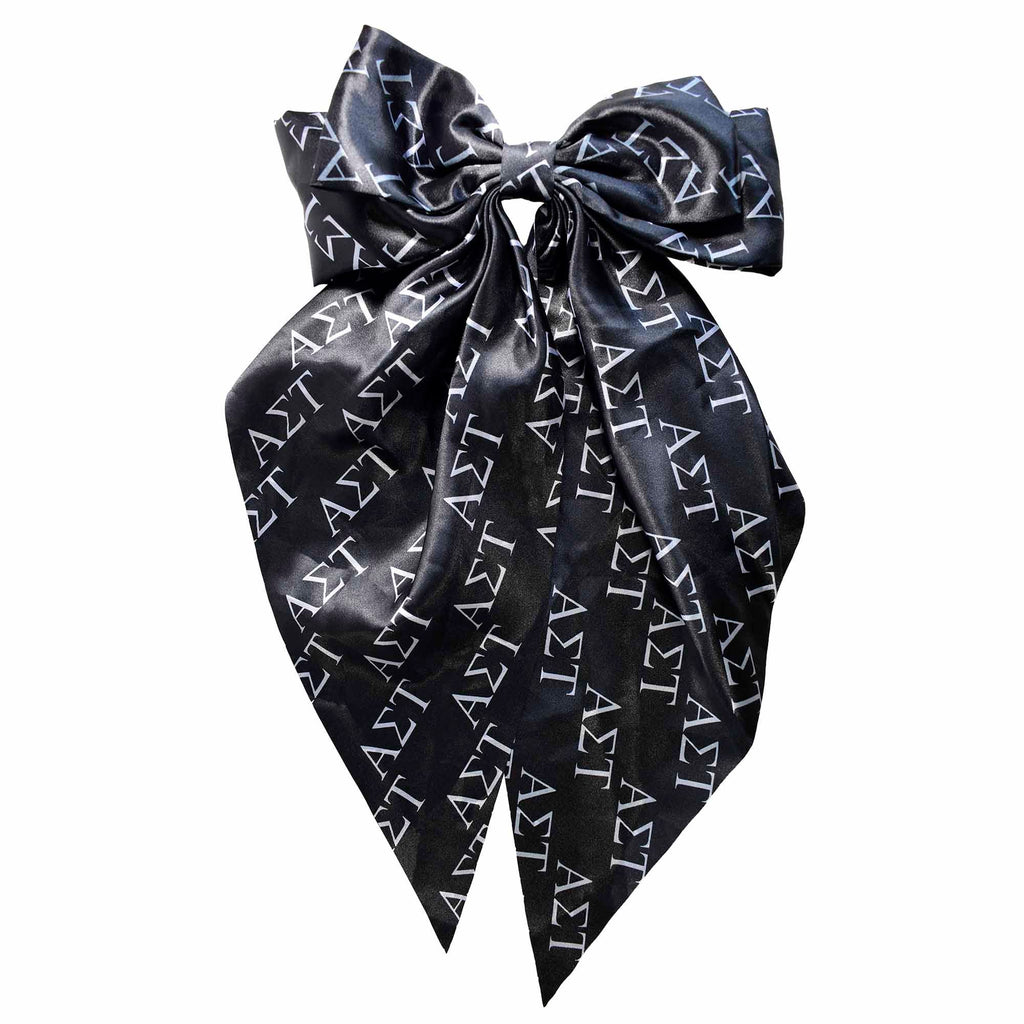 Alpha Sigma Tau Greek Letters Hair Bow