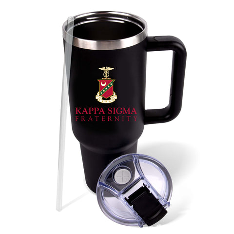 Kappa Sigma Fraternity 40oz Stainless Steel Tumbler with Handle