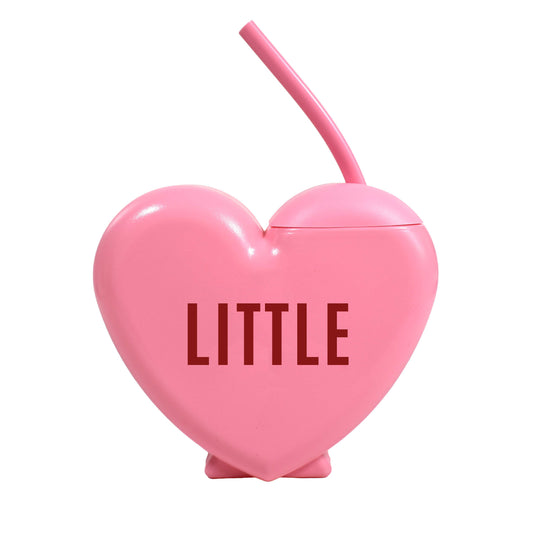 Sorority "Little" Tumbler- Candy Heart Shaped