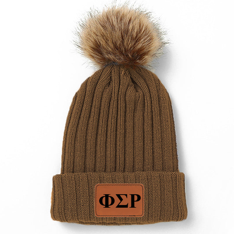 Phi Sigma Rho Pom Pom Beanie Hat