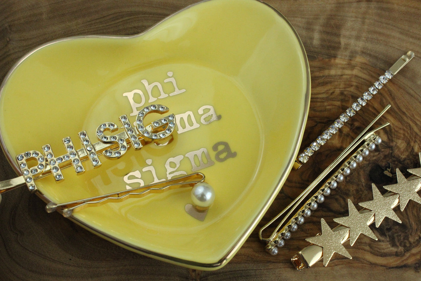 Phi Sigma Sigma Ceramic Ring Dish