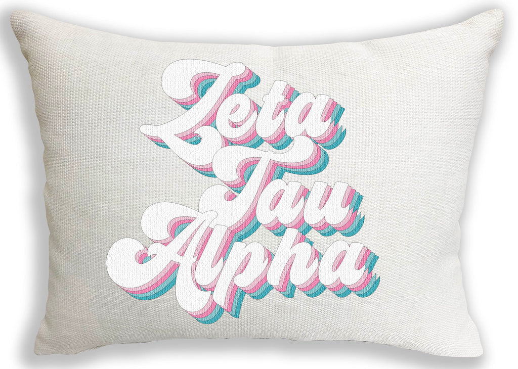 Zeta Tau Alpha Retro Throw Pillow